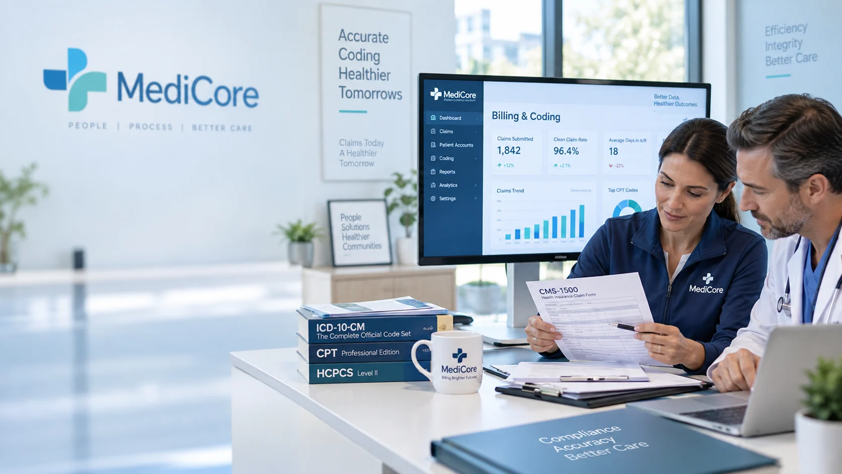 Medical billing revenue cycle support